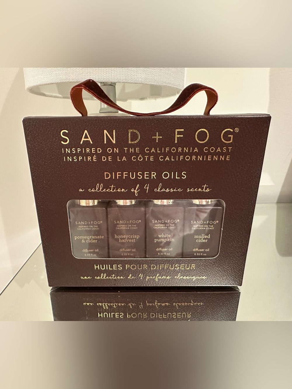 NWT Mulled Cider, White Pumpkin Diffuser Sand + Fog Oils 4 Piece Set Authentic